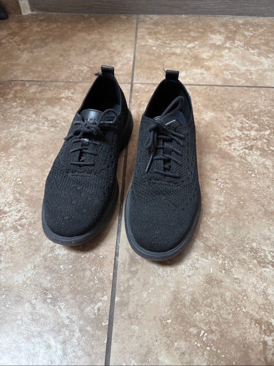 Cole Haan Shoes - Cole Haan Black Knit Lace-Up Sneakers